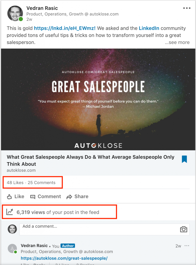 Autoklose Lead Generation, LinkedIn Tips