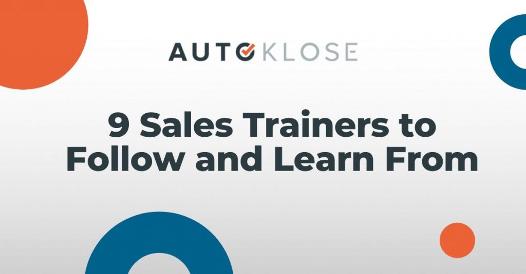 Sales Trainers to Follow